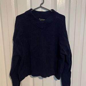 GAP Deep Blue V-Neck Women's Sweater
